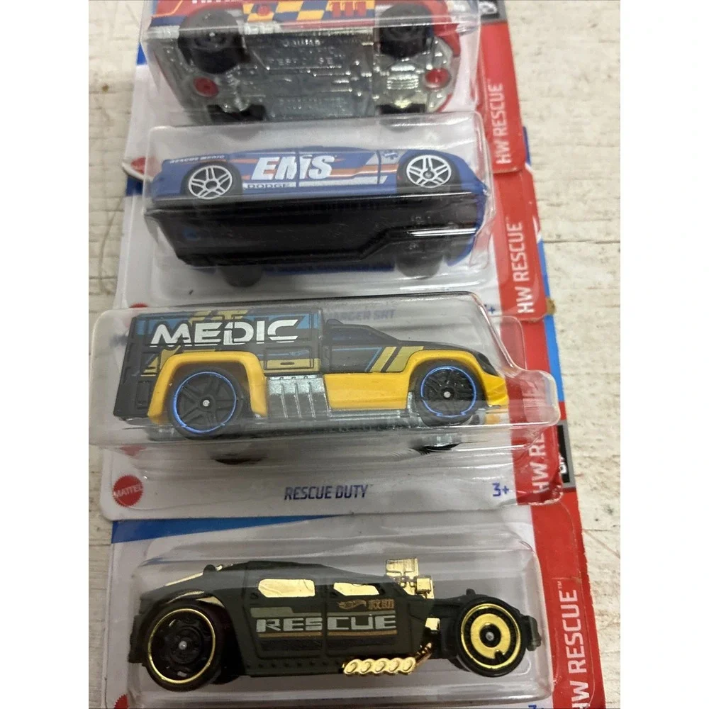 Four Hot Wheels HW RAPID RESPONSE Die cast Collectible Toy Car NIB